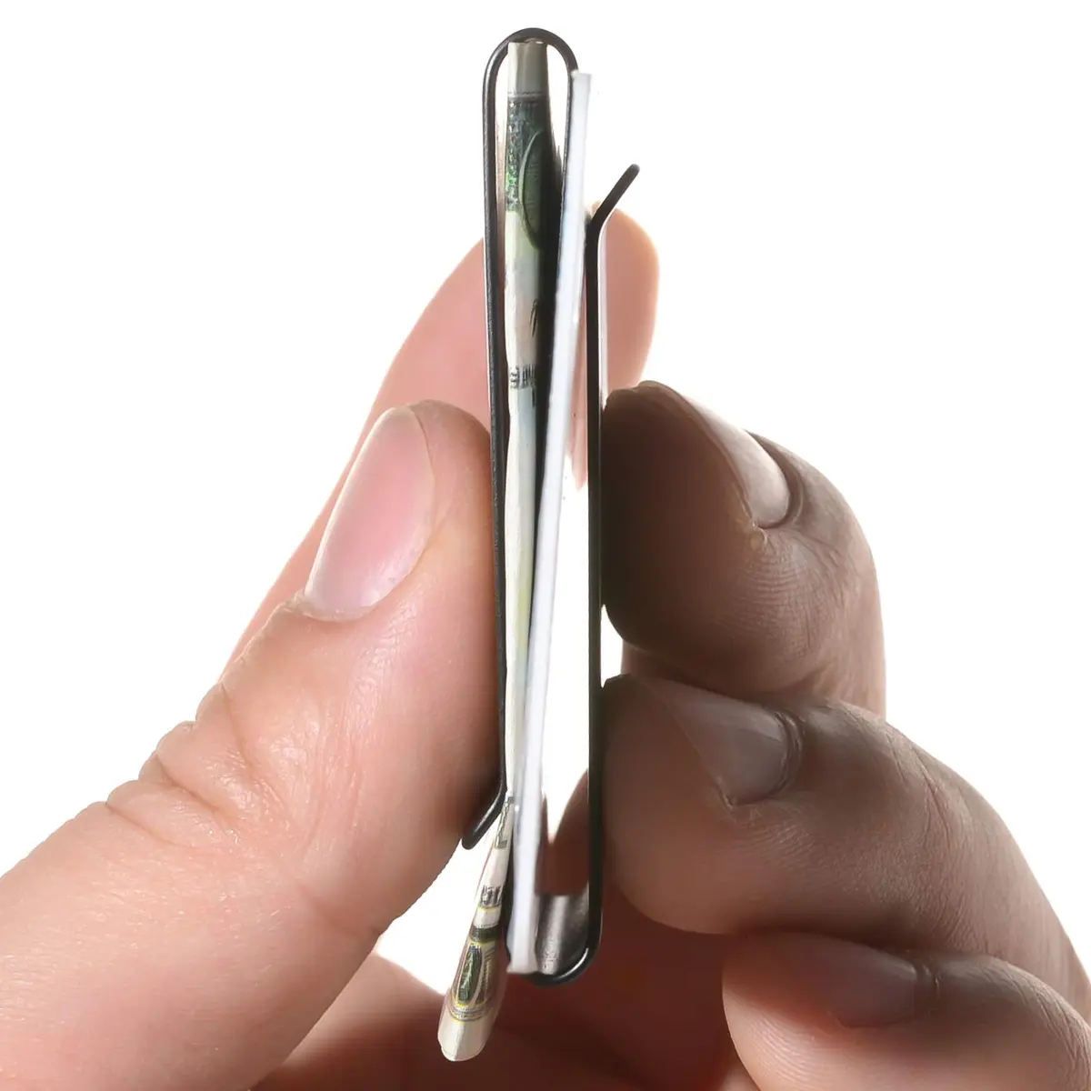 CKLT Money Clip, Cash Clip, Minimalist Wallet Slim Wallet, Stainless Steel, Secure & Stylish for Men & Boys - view 4