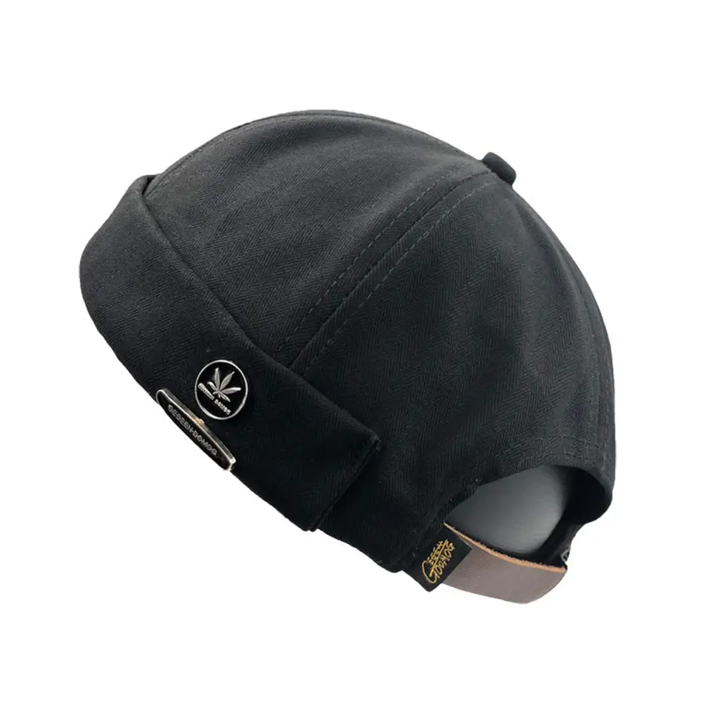 FASHIXD Men Hats Docker Cap Adjustable Cotton Retro Sailor Cap (One Size) - main product image
