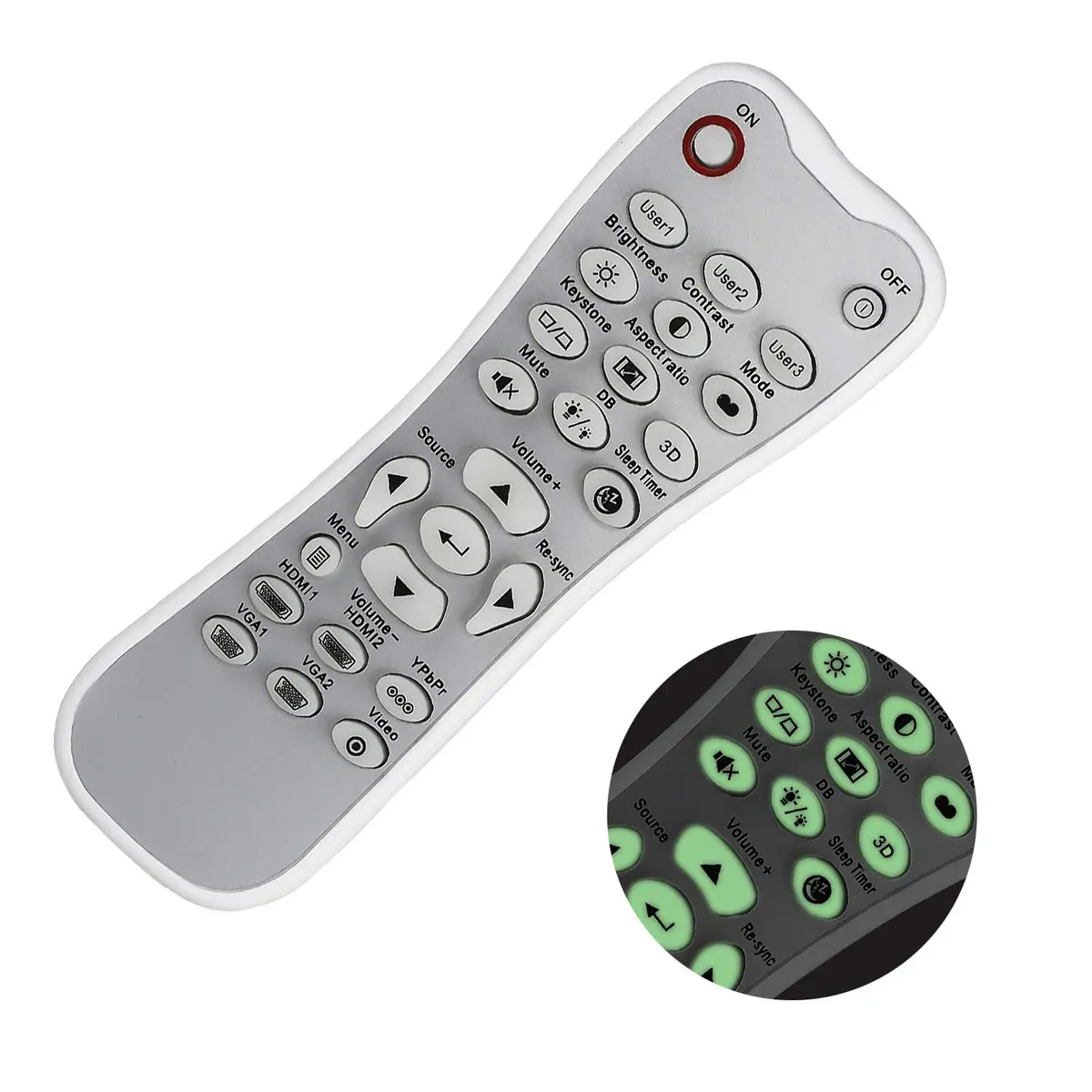Optoma Replacement Remote Control for HD26 GT1080 GT141X DH1008 EH200ST | L-27-5KEY Controller - main product image