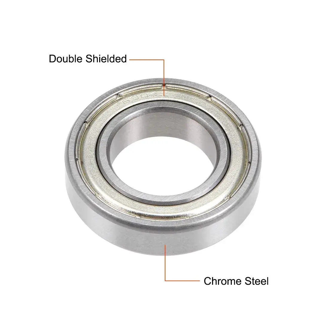 uxcell 6904ZZ Deep Groove Ball Bearing 20x37x9mm Double Shielded Chrome Steel Bearings (1-Pack) - view 2