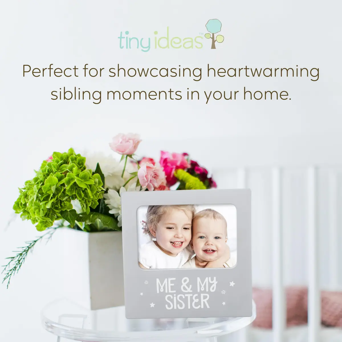 Tiny Ideas Me & My Sister Sibling Photo Frame 19 cm (7.25 in) | Cherish Sibling Bond - view 6