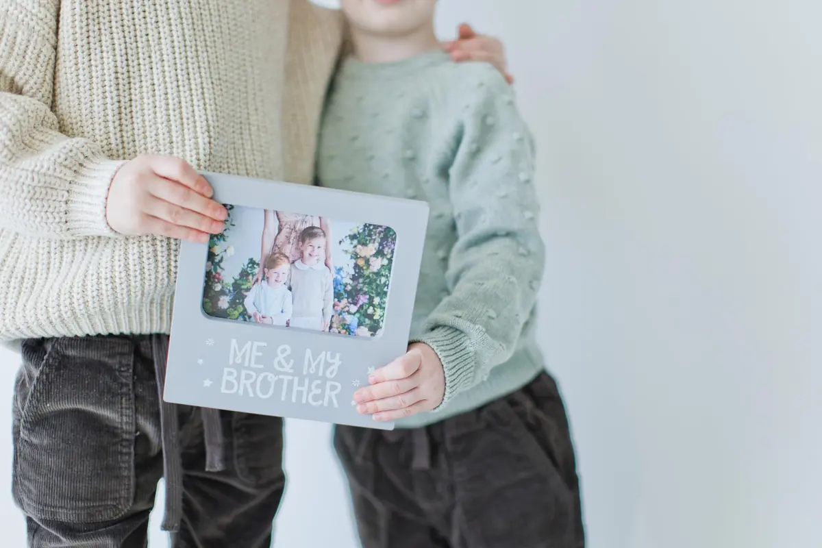 Tiny Ideas Me and My Brother Photo Frame 19.4cm (7.6in) | Celebrate Sibling Love - view 7