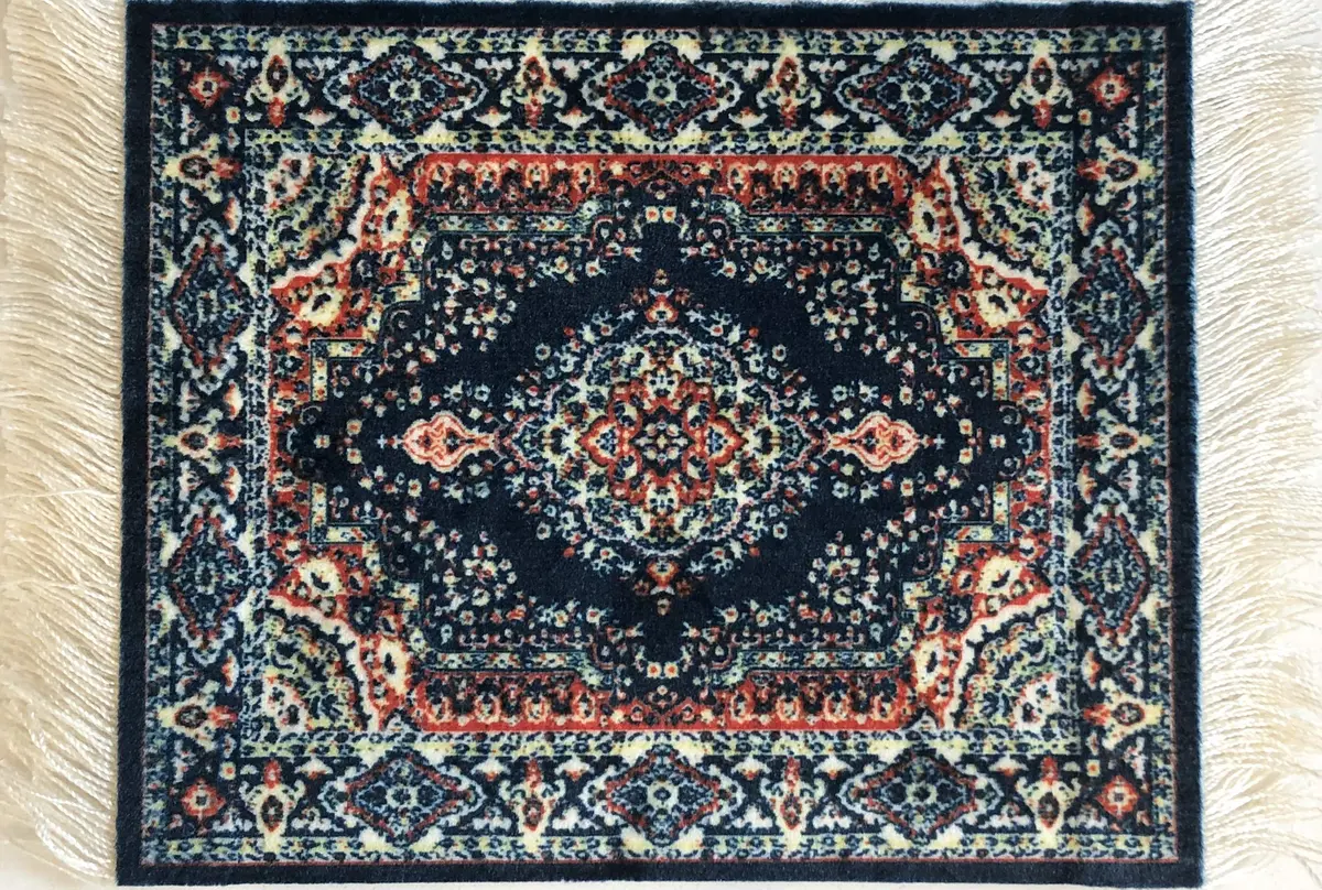 Inusitus Turkish Carpet Coasters Set of 4 | 15.2cm x 10.2cm (6"x4") Mini Drink Mats with Fringe - view 4