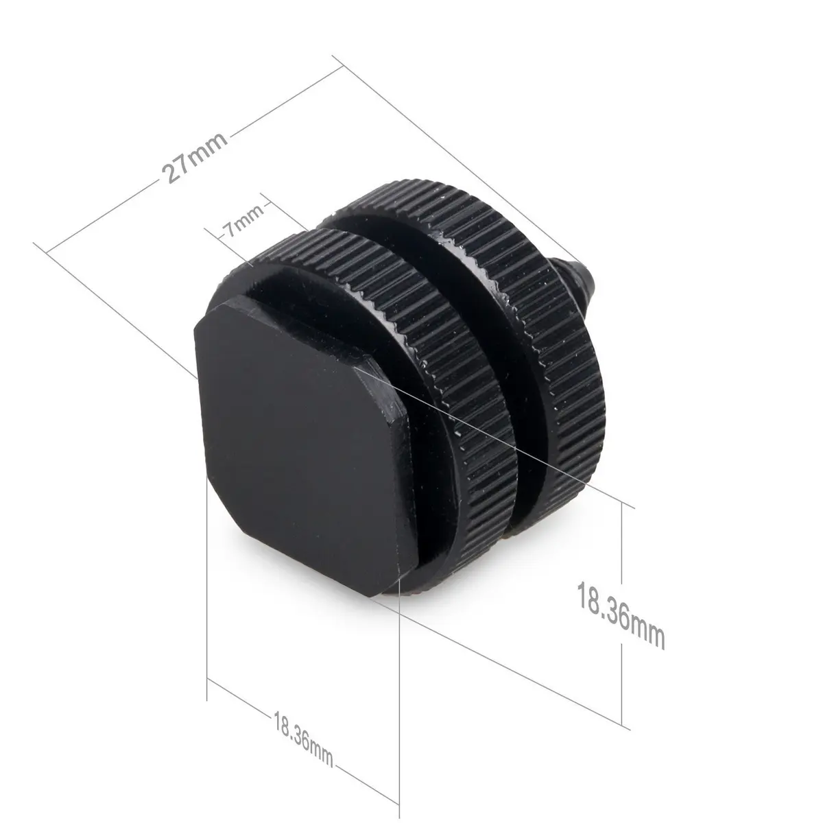 Anwenk Camera Hot Shoe Mount Adapter Combo Pack | 2X Hot Shoe + 2X Cold Shoe, Metal Durable, Universal Fit, 4 Pack - view 5