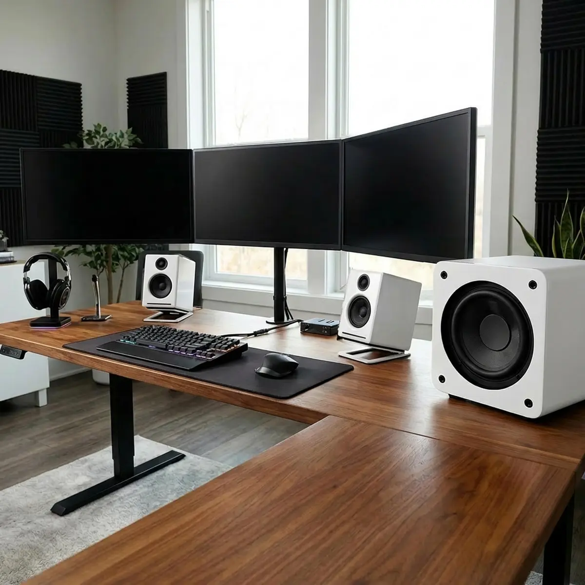 Audioengine A2+ GEN3 Wireless Computer Speakers - 6.8 kg (15 lb) - White | Bluetooth 5.4 Adaptive, aptX-HD, USB-C, RCA, AUX - view 5