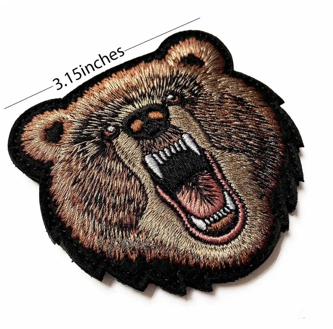 EHOPE Bear Patch Embroidered Armbands Badge 3" x 3.15" | Durable, Washable, High-Quality - view 3