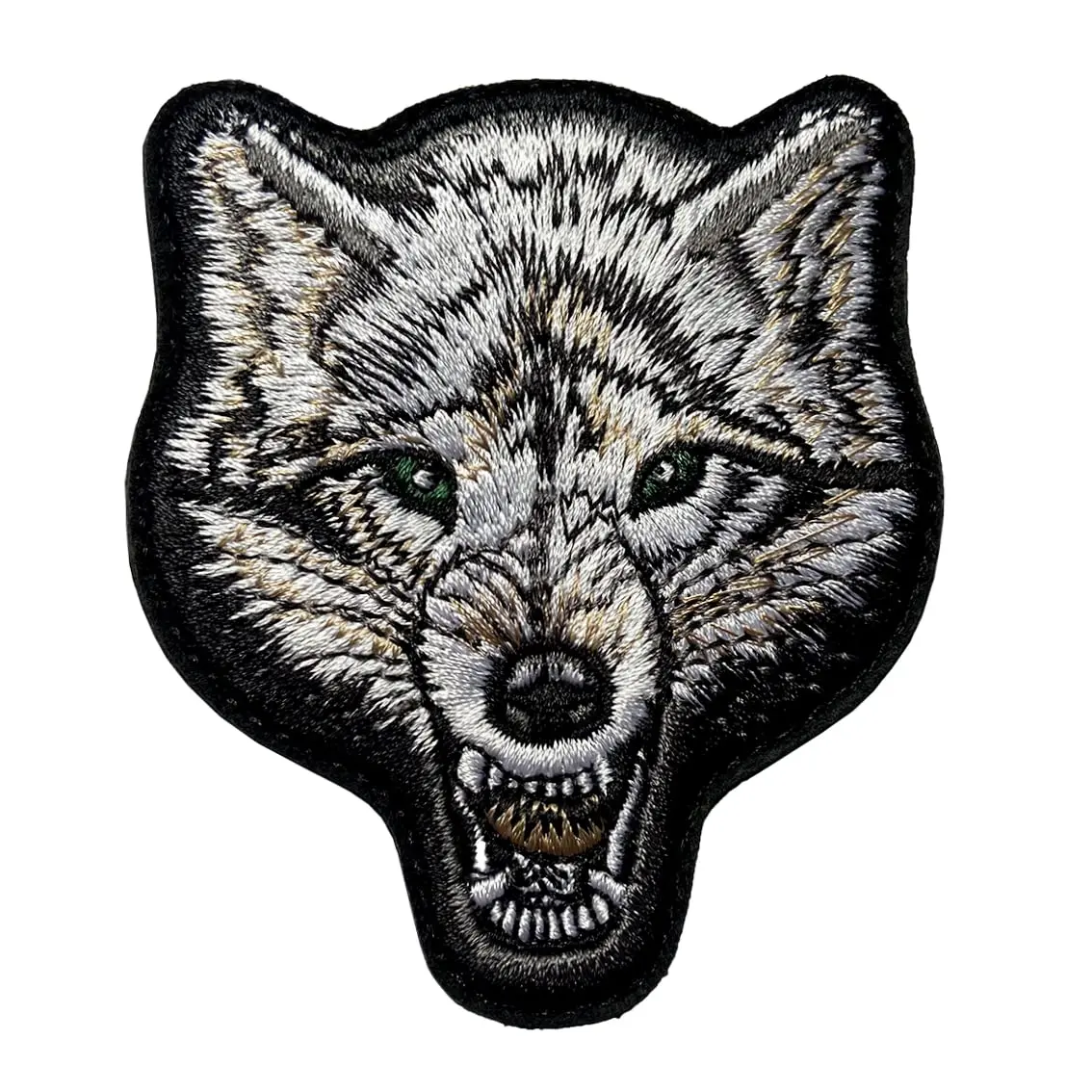 EHOPE Wolf Patch Embroidered Badge 2.95" x 2.56" | Durable Tactical Embellishment - main product image