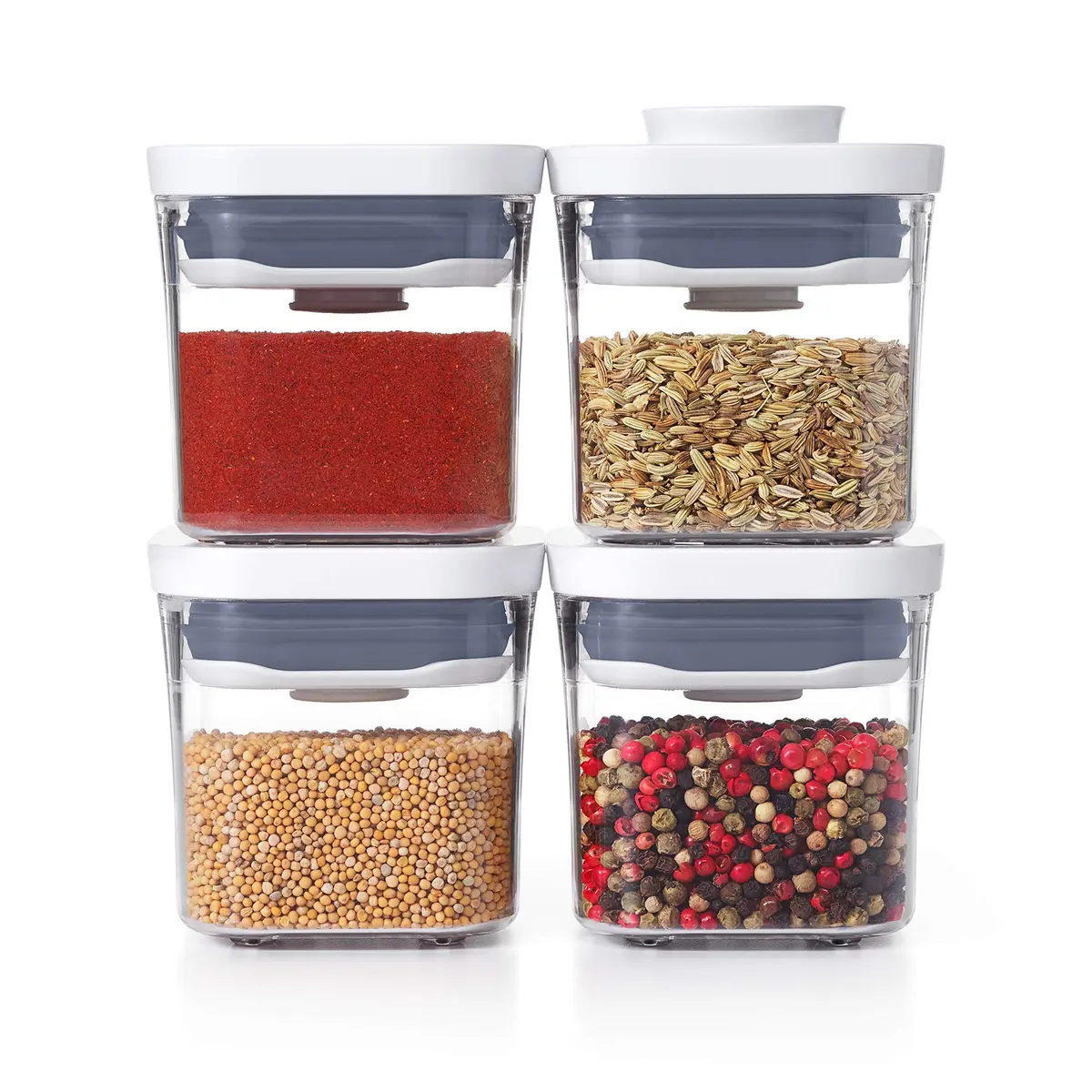OXO Good Grips 4-Piece Mini POP Airtight Container Set - 0.2 Qt | Space-Saving Kitchen Organizer - main product image