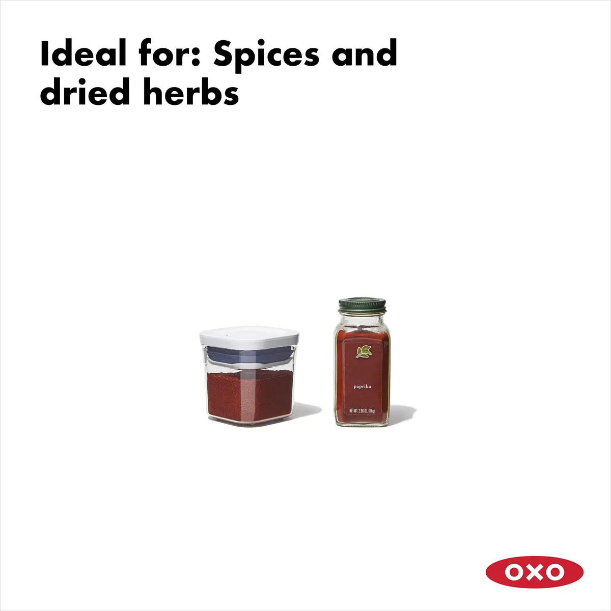 OXO Good Grips 4-Piece Mini POP Airtight Container Set - 0.2 Qt | Space-Saving Kitchen Organizer - view 2