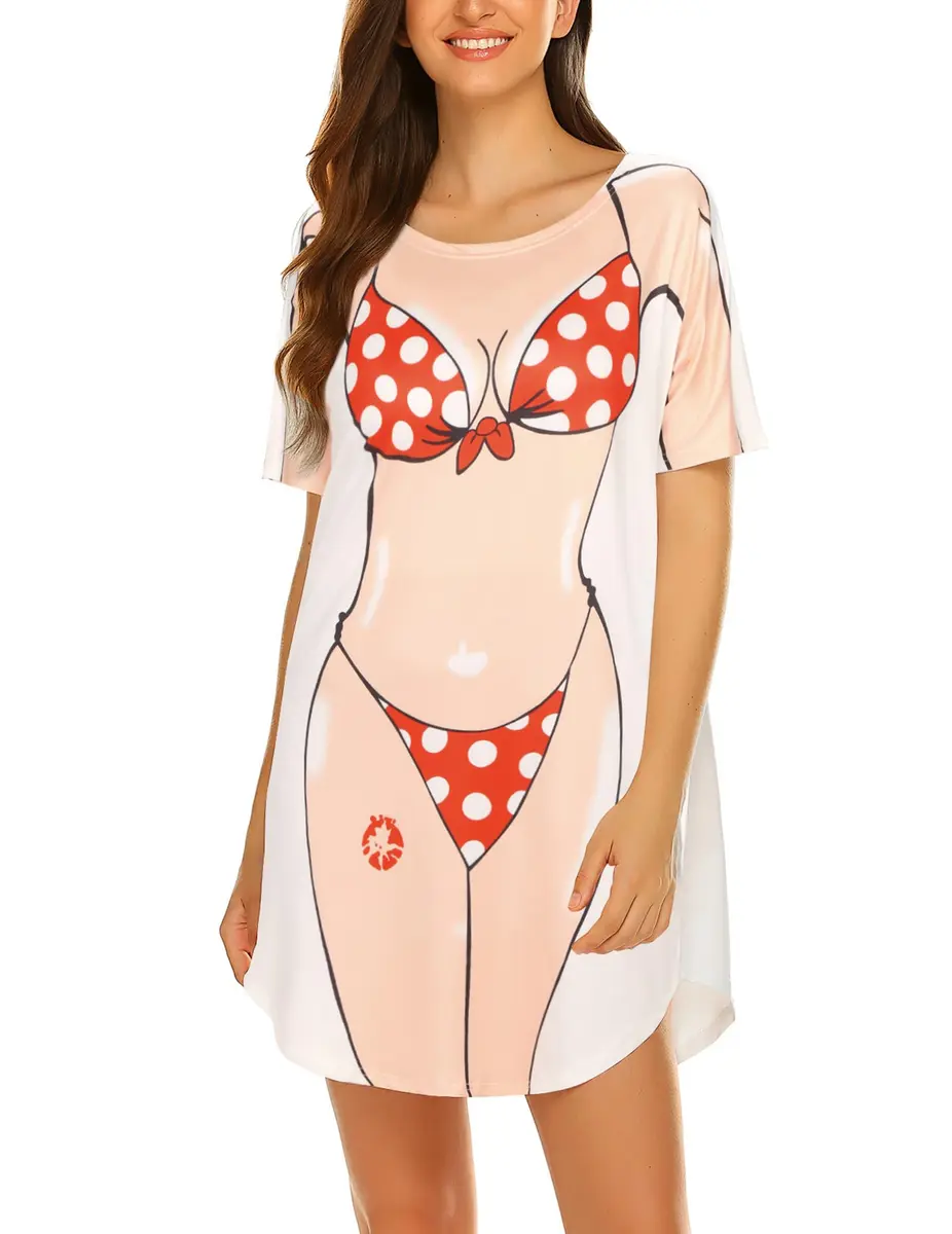 Ekouaer Women T-shirt Bikini Cover Up Summer Beachwear | Soft Breathable Fabric, Loose Fit - main product image