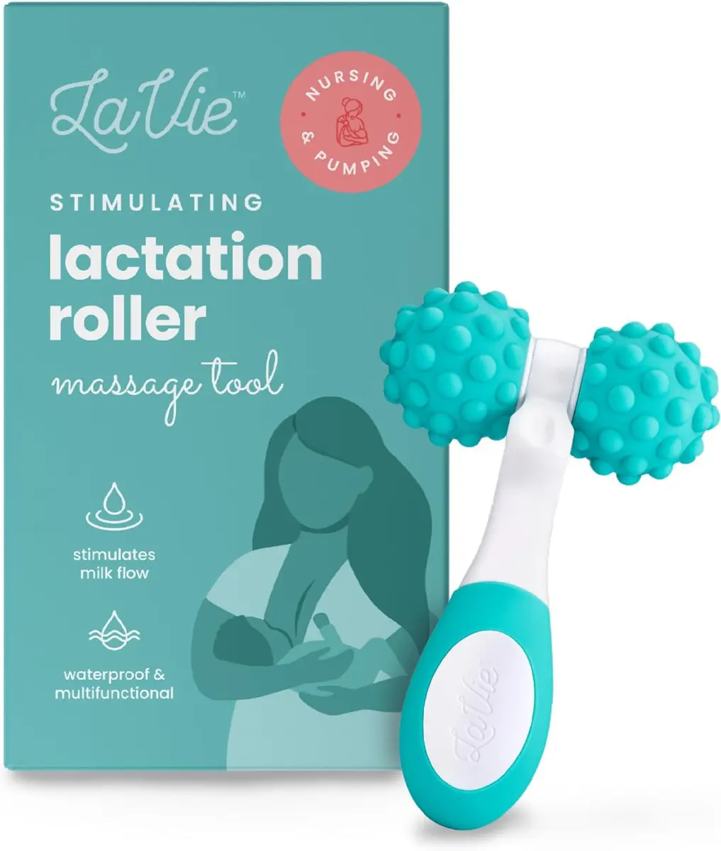 LaVie 5-in-1 Lactation Massager Roller, Manual Breastfeeding Tool 4.7 oz (133 g) | Improves Milk Flow & Relieves Discomfort - main product image