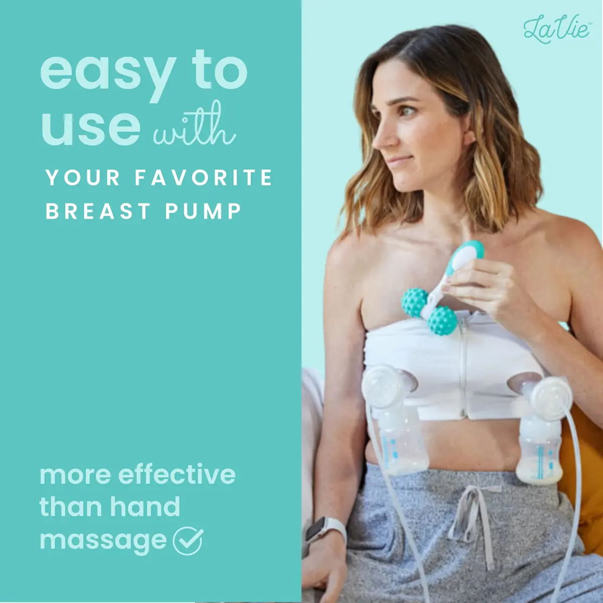 LaVie 5-in-1 Lactation Massager Roller, Manual Breastfeeding Tool 4.7 oz (133 g) | Improves Milk Flow & Relieves Discomfort - view 6