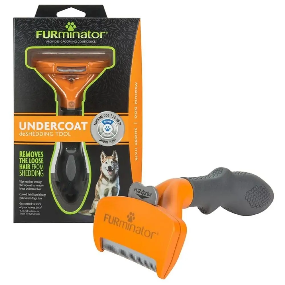 FURminator Medium Dog Undercoat deShedding Tool for Short Hair | Reduces Shedding by Up to 90% - main product image