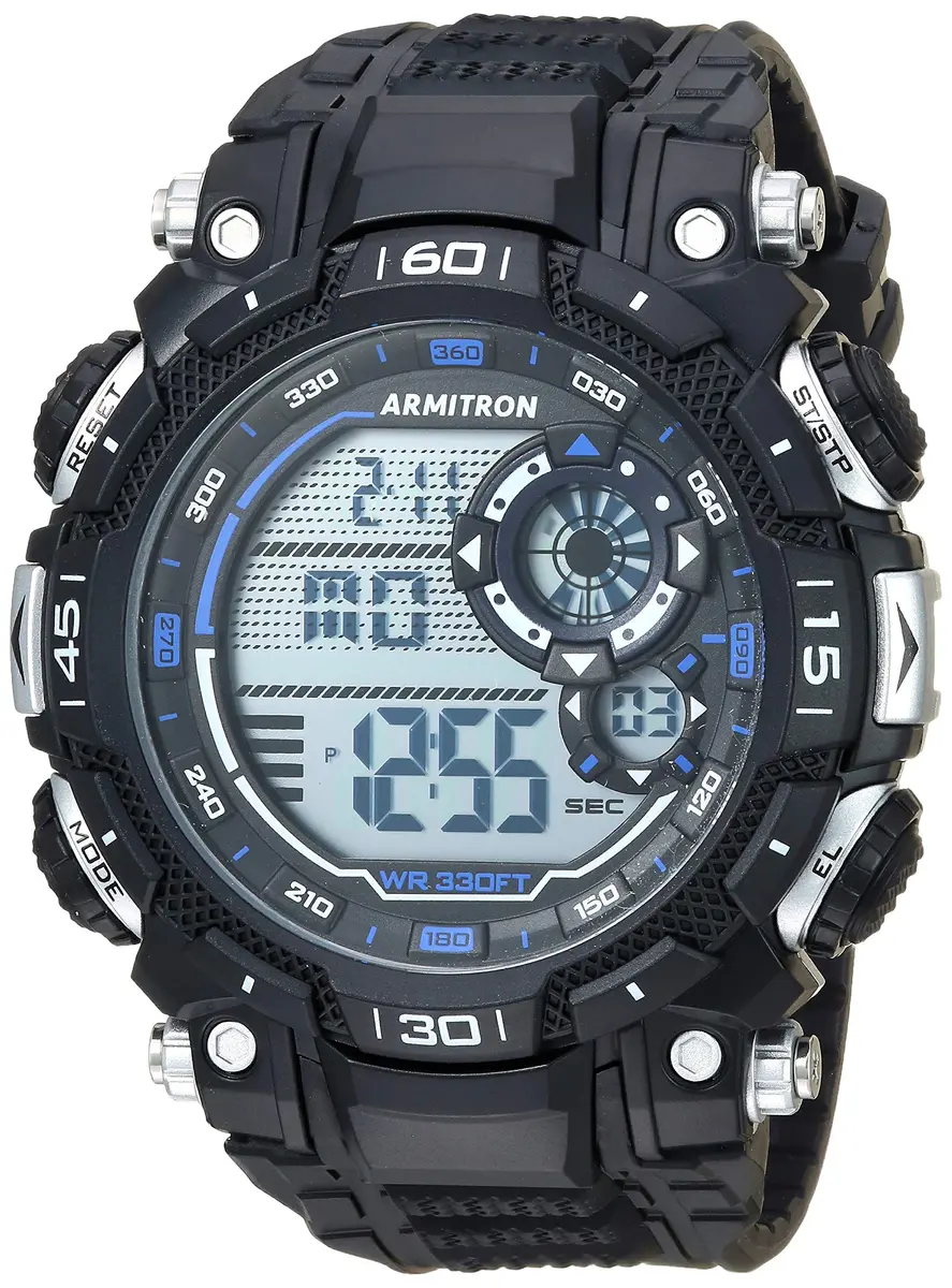 Armitron Sport Men's 40/8397BBK Digital Chronograph 52.5mm | Water-Resistant 100m - main product image
