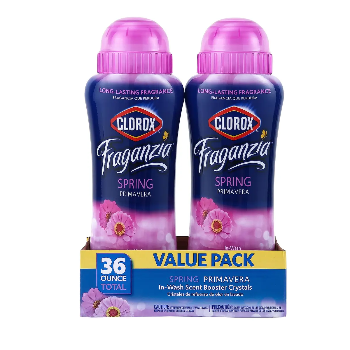 Clorox Fraganzia Laundry Scent Booster Crystals Spring Scent 1060 g (2 x 18 Oz) | Infuses Clothes with Long-Lasting Spring Fragrance - main product image