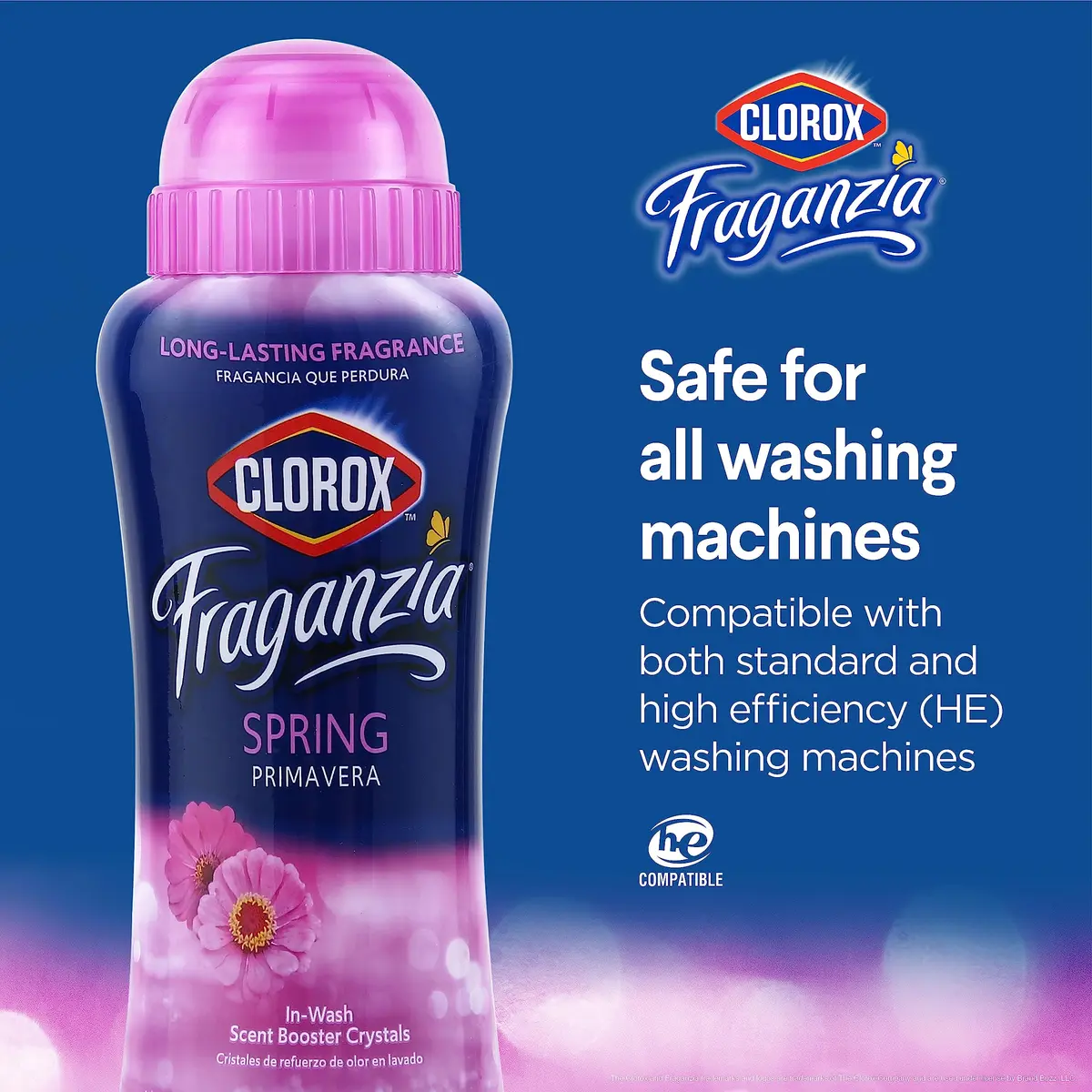 Clorox Fraganzia Laundry Scent Booster Crystals Spring Scent 1060 g (2 x 18 Oz) | Infuses Clothes with Long-Lasting Spring Fragrance - view 5