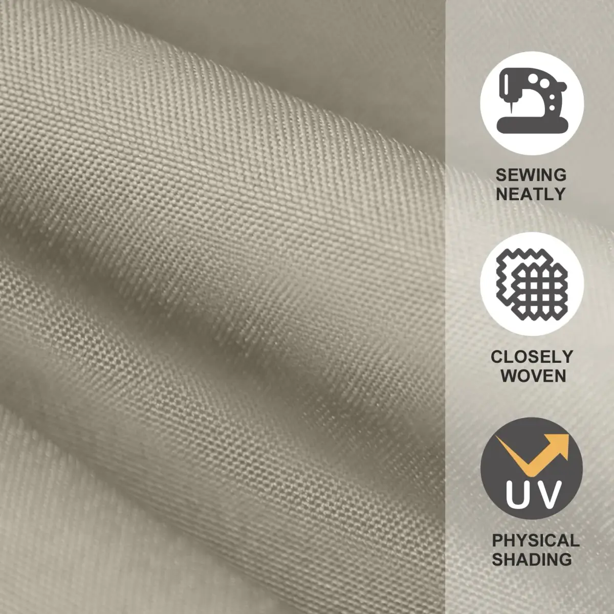 EliteShade 9ft Patio Umbrella Replacement Canopy Cover Beige | 2.74m (9ft) UV Protective Polyester for 8 Rib Frames - view 7