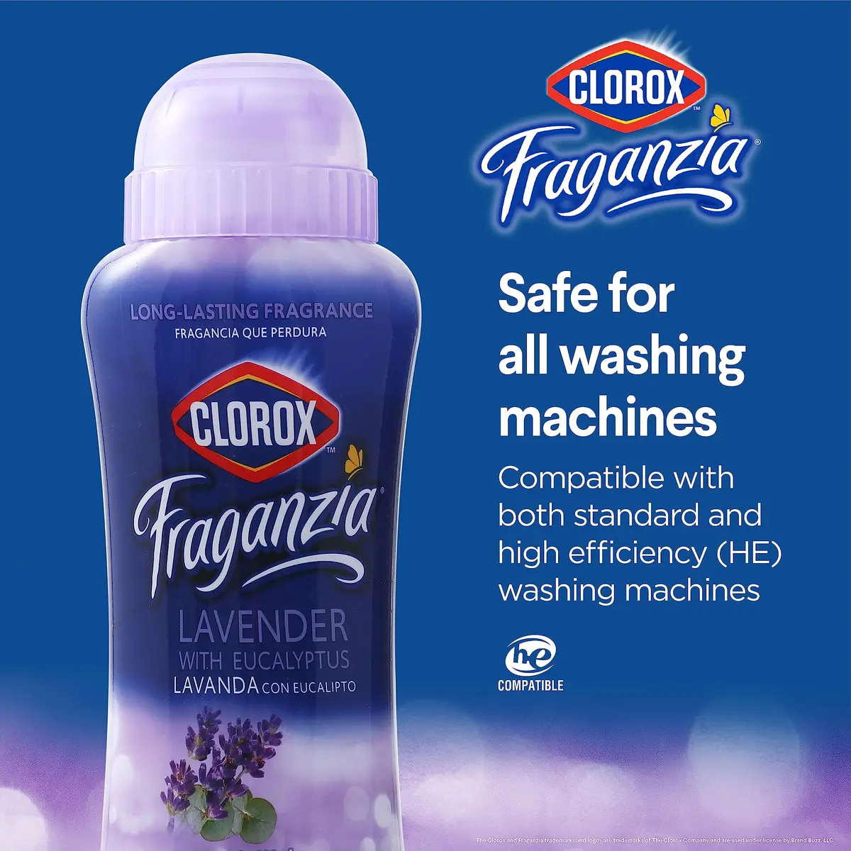 Clorox Fraganzia Scent Booster Crystals Lavender Eucalyptus Twin 36 Oz | Infuses Laundry with Long-Lasting Fragrance - view 5