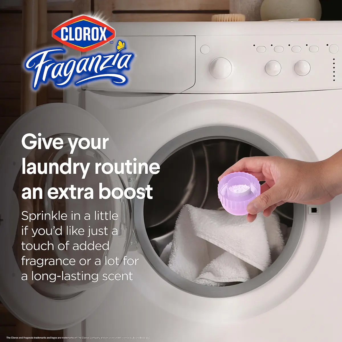 Clorox Fraganzia Scent Booster Crystals Lavender Eucalyptus Twin 36 Oz | Infuses Laundry with Long-Lasting Fragrance - view 3