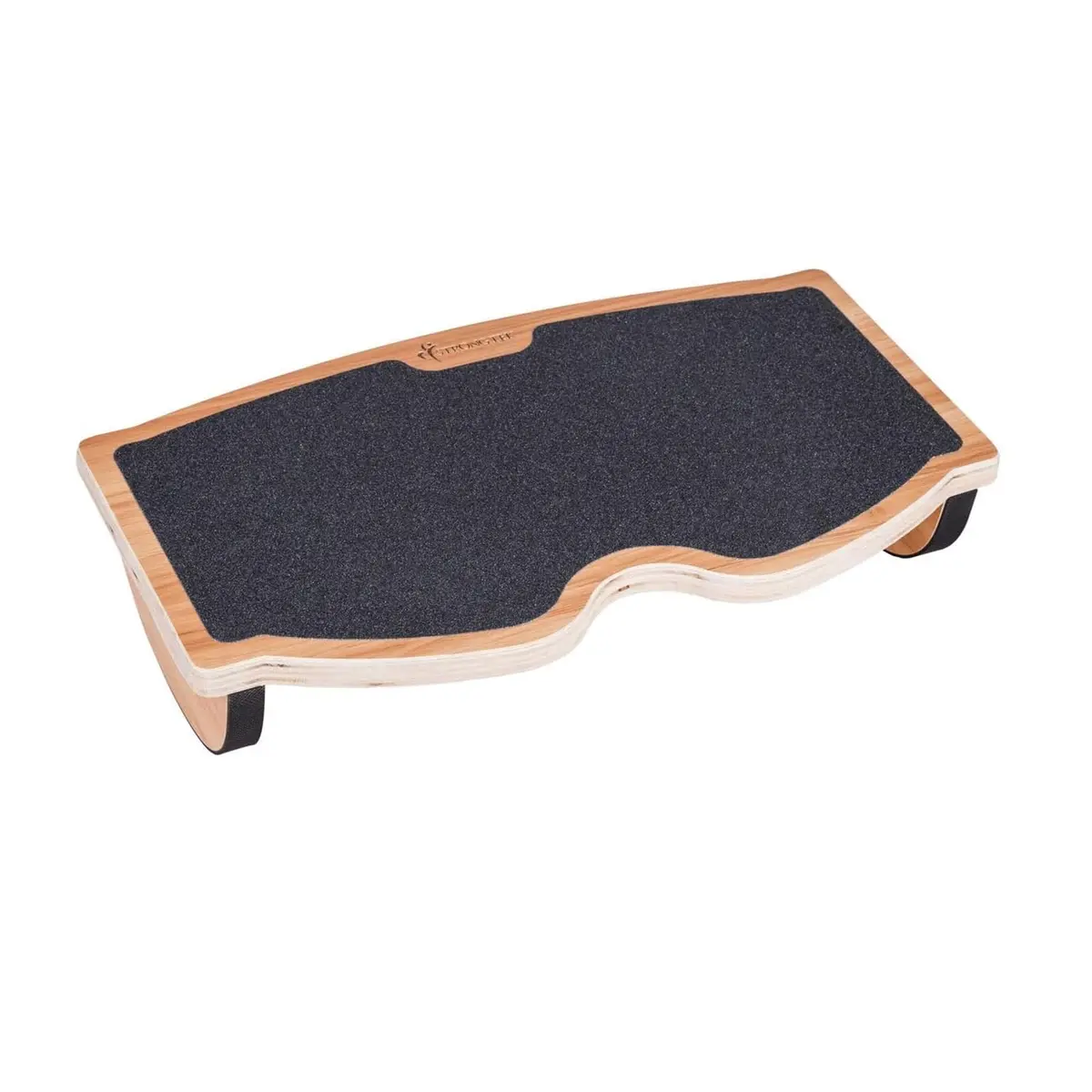 StrongTek Under Desk Footrest, Wooden Rocking Foot Rest, 350lbs, Non-Slip | Ergonomic Office Foot Support - main product image
