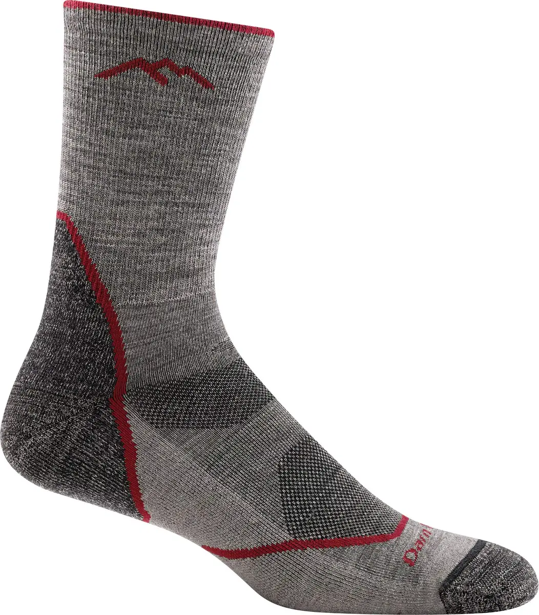 Darn Tough Vermont Men's Light Hiker Micro Crew Lightweight with Cushion Sock (Style 1972) - Beige/Taupe, Large - main product image