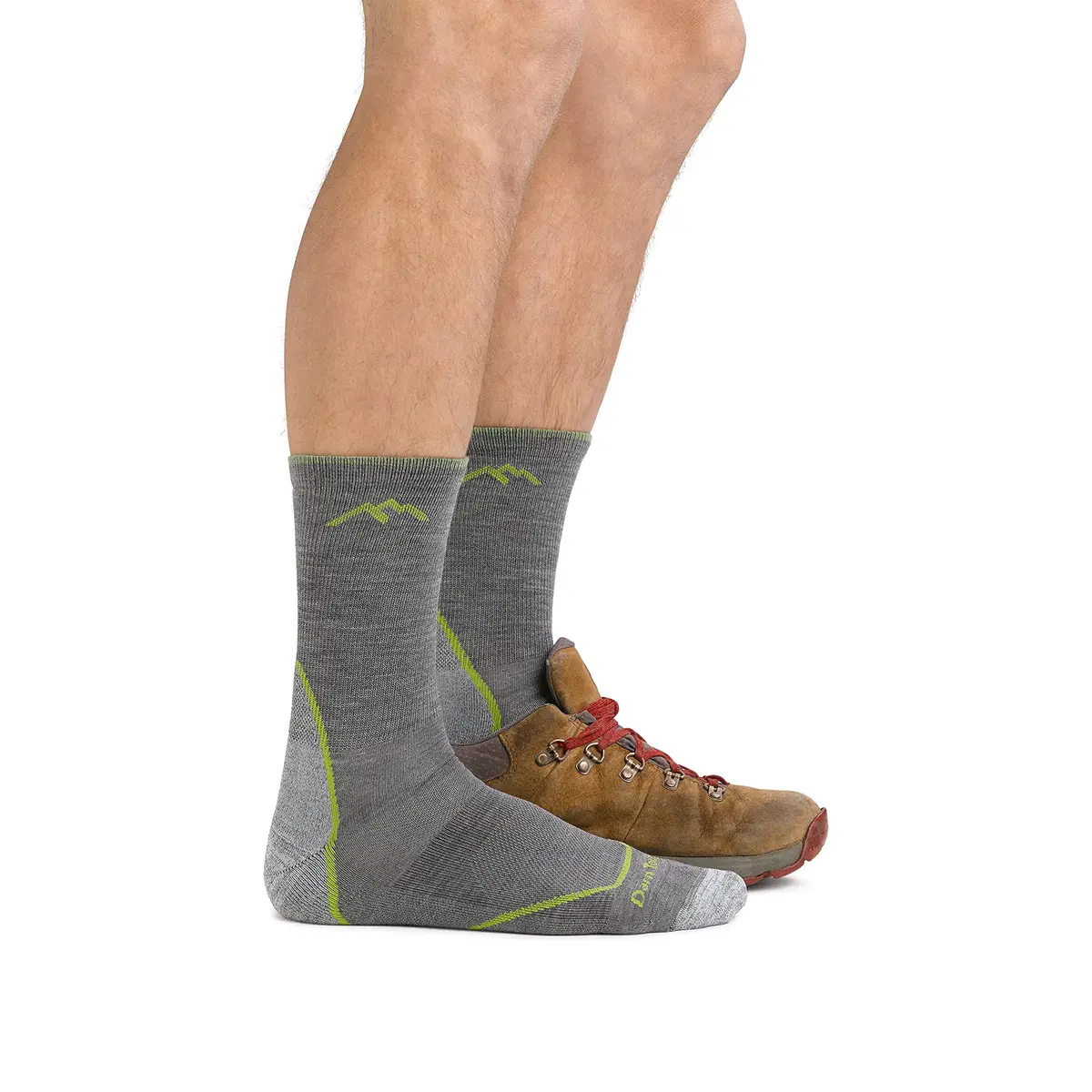 Darn Tough Vermont Men's Light Hiker Micro Crew Lightweight with Cushion Sock (Style 1972) - Beige/Taupe, Large - view 2