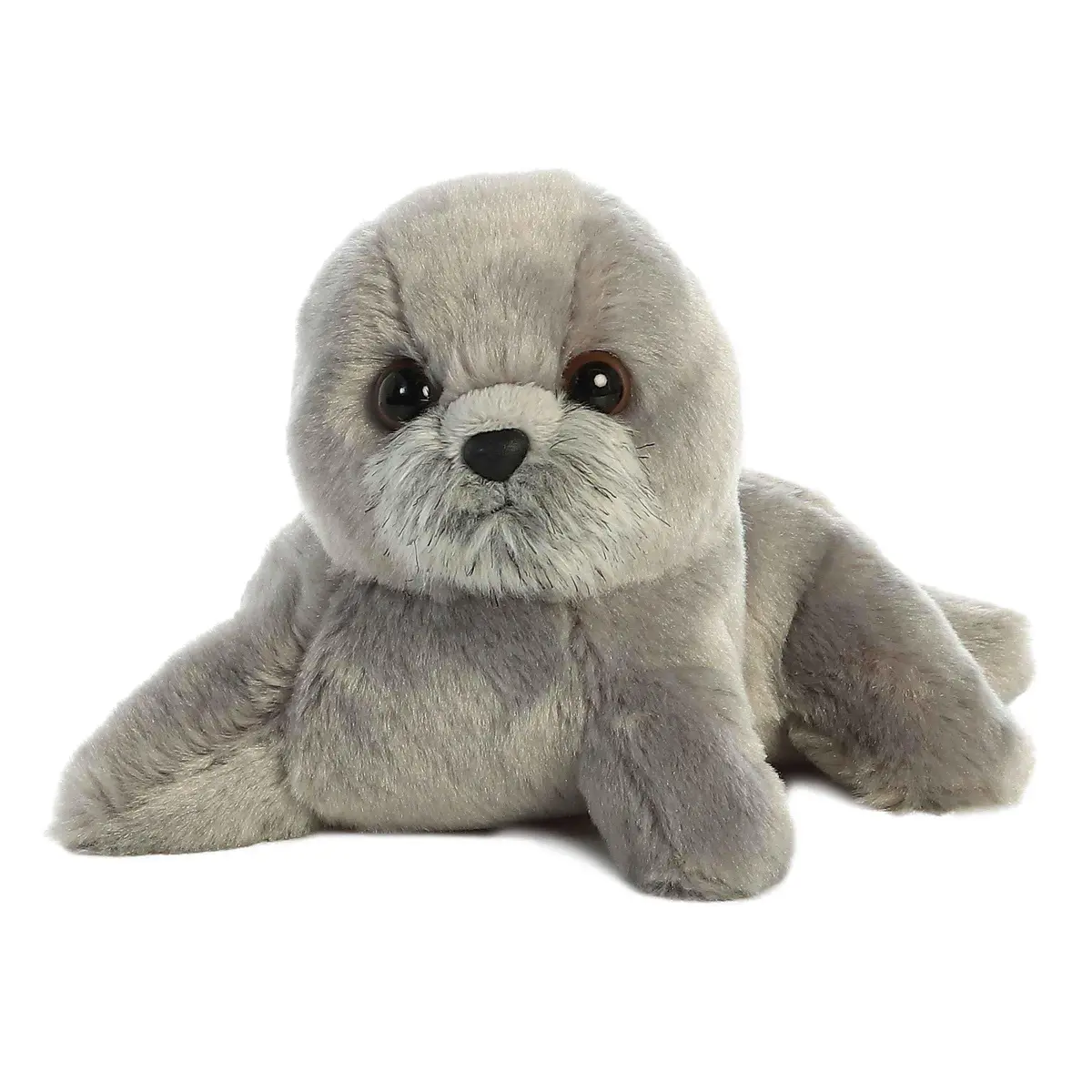 Aurora Adorable Mini Flopsie Harpo Seal Stuffed Animal 7-inch Gray | Soft Plush Toy for Kids Ages 3+ - view 2