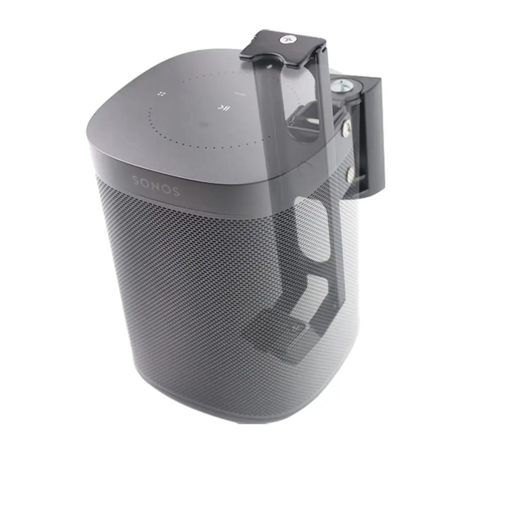 EMAQUIN Wall Mounts Brackets Pair Set for SONOS ONE/PLAY 1 | Swivel & Tilt, Black - main product image