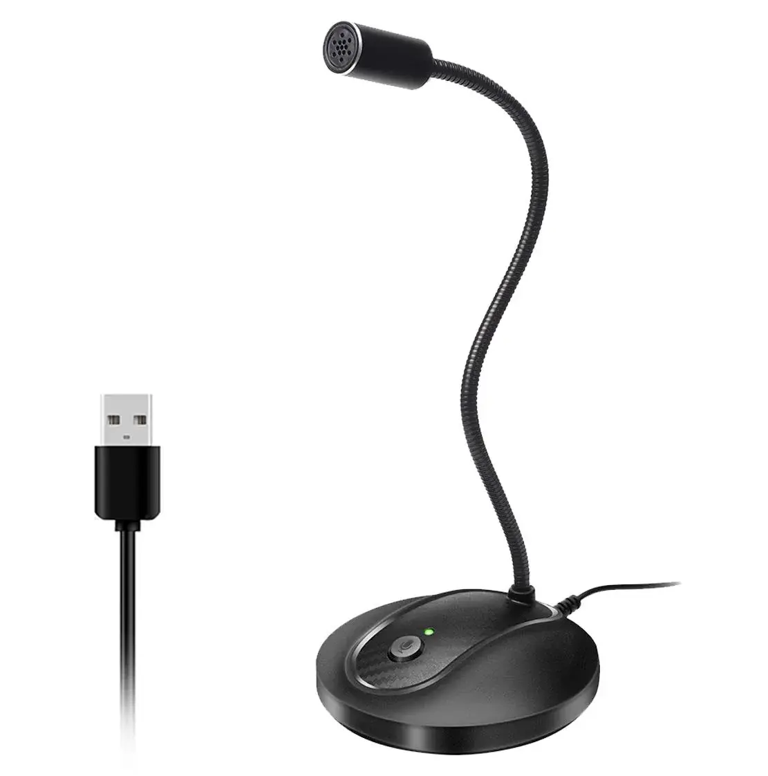 JOUNIVO USB Microphone JV-601 | 1.5m Cable, Noise-Canceling, Mute Button - main product image