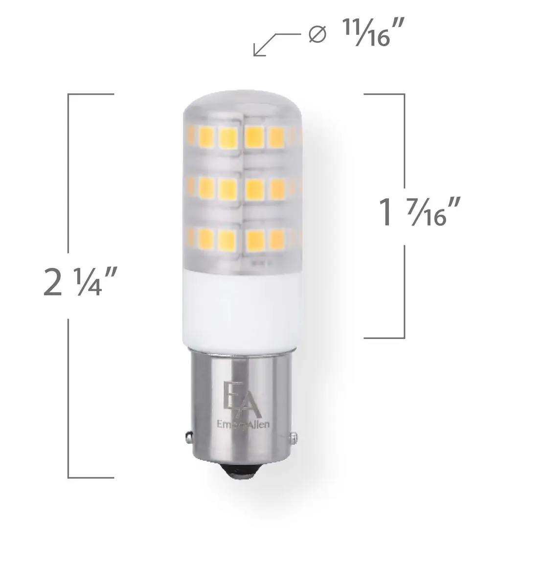 EA EmeryAllen BA15S LED Bulb 4.0W (50W Eq), 3000K, 12V | Energy Efficient Bayonet Light - view 5