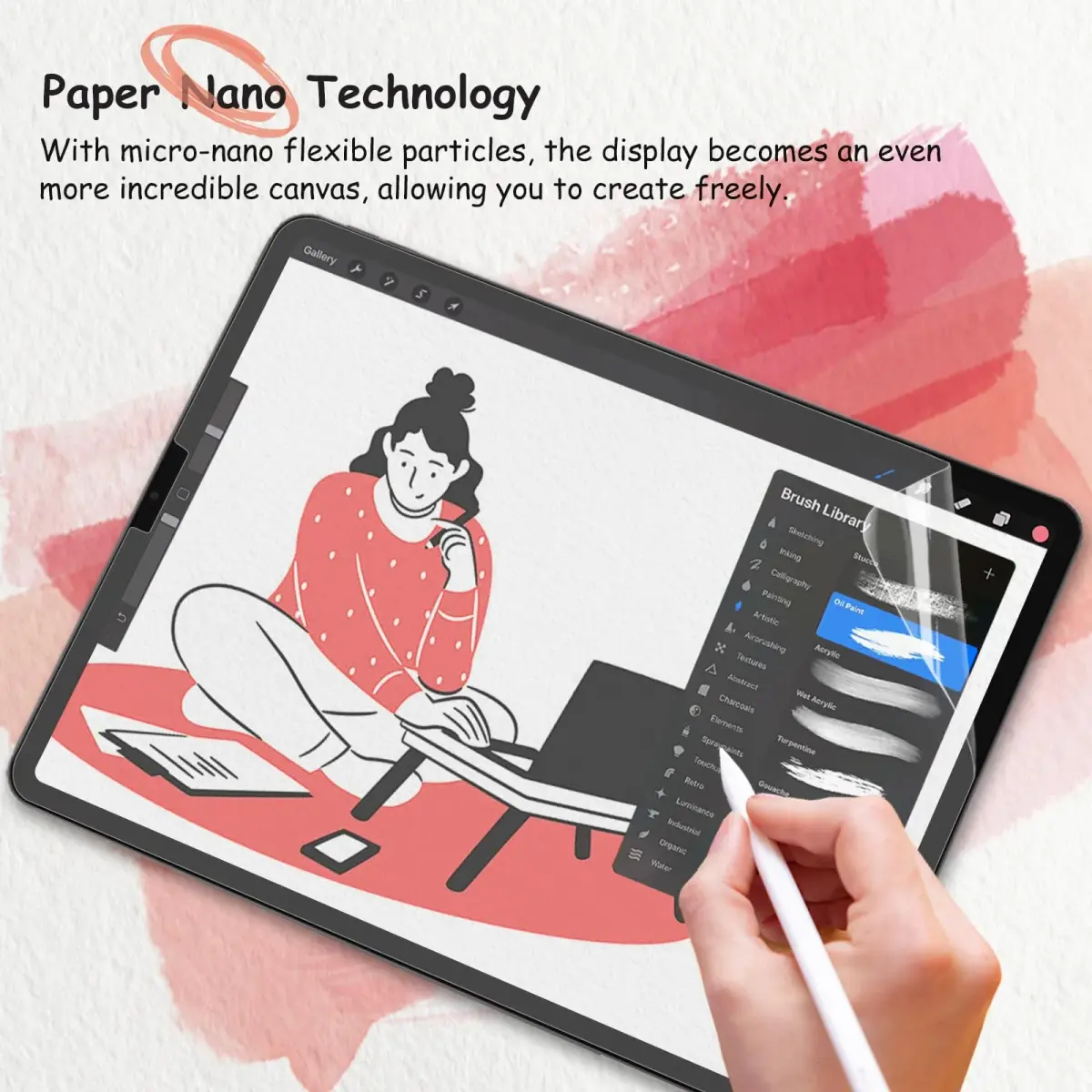 bersem 2 Pack Paperfeel Screen Protector for iPad Pro 12.9 Inch (6th/5th/4th/3rd Gen) - view 4
