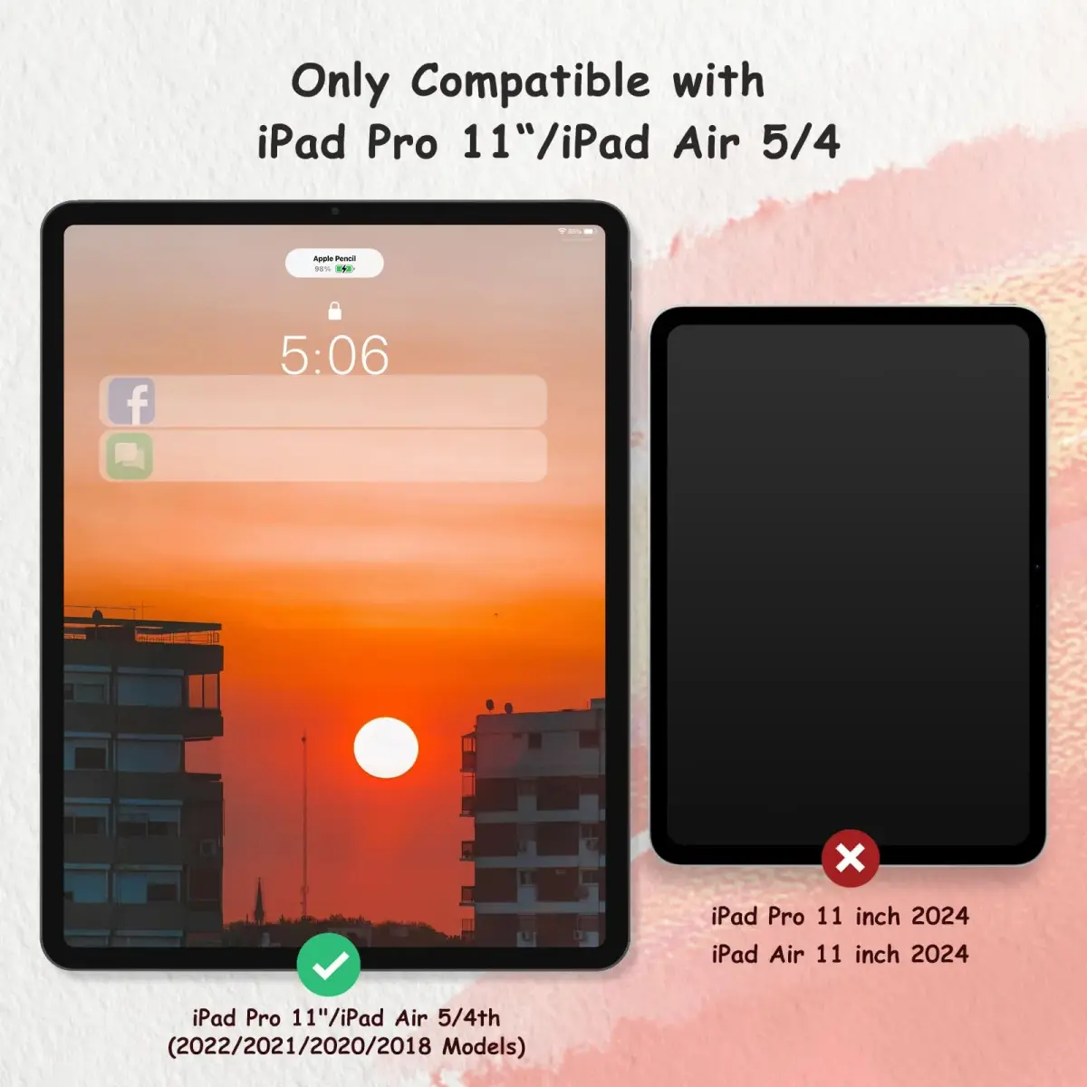 bersem 2 Pack Paperfeel Screen Protector for iPad Air 5/4th & Pro 11 Inch | Realistic Paper Touch for Drawing & Writing - view 2