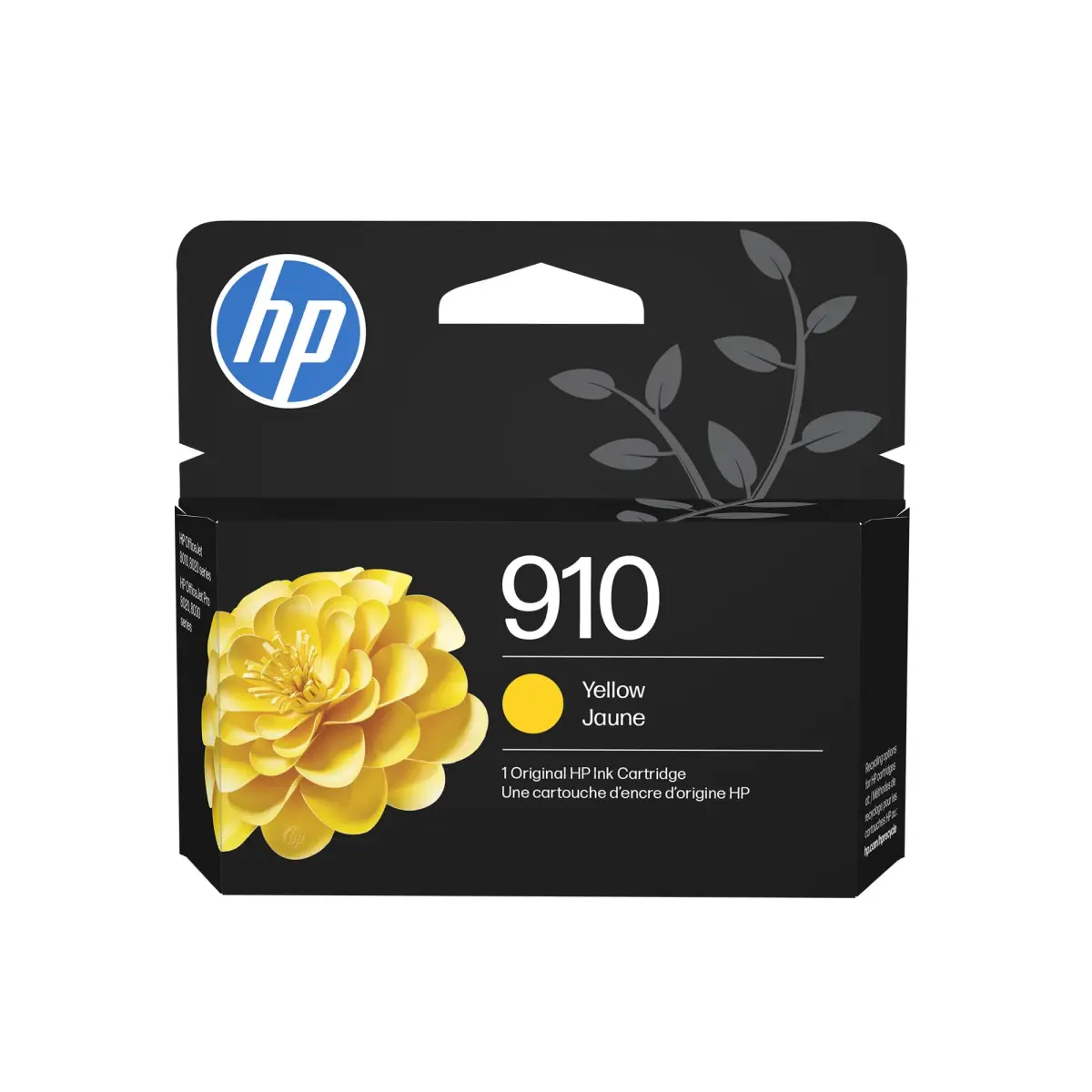 HP 910 Yellow Ink Cartridge (1 Pack) | Fade-Resistant Documents & Brilliant Images - main product image