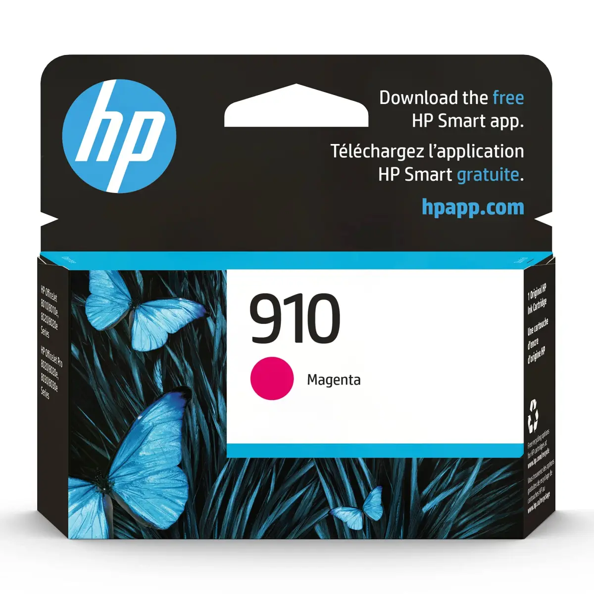 HP 910 Magenta Ink Cartridge | 315 Pages Yield | Eligible for Instant Ink - main product image