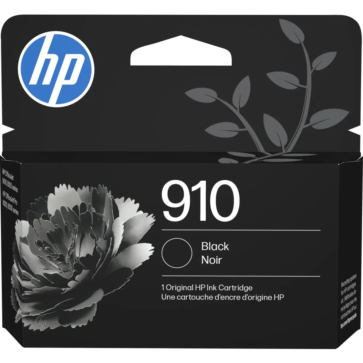 HP 910 Black Ink Cartridge | 300 Pages Yield | Genuine HP Ink - main product image