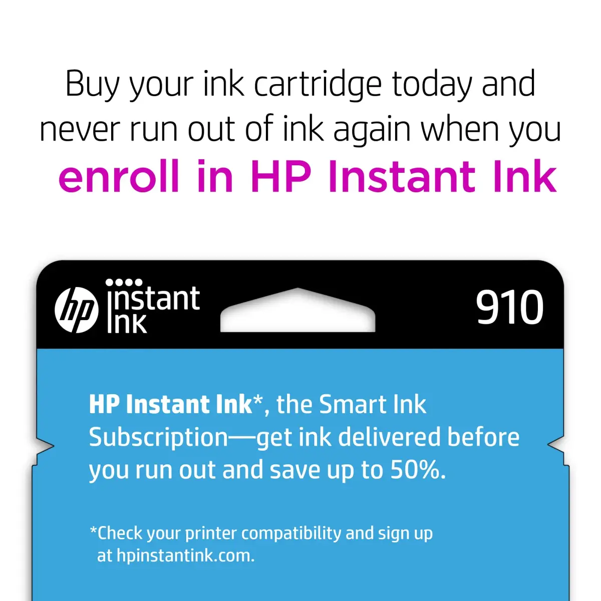HP 910 Cyan Ink Cartridge | 315 Pages Yield | Works with HP OfficeJet 8010, 8015, 8020, 8030 Series - view 3