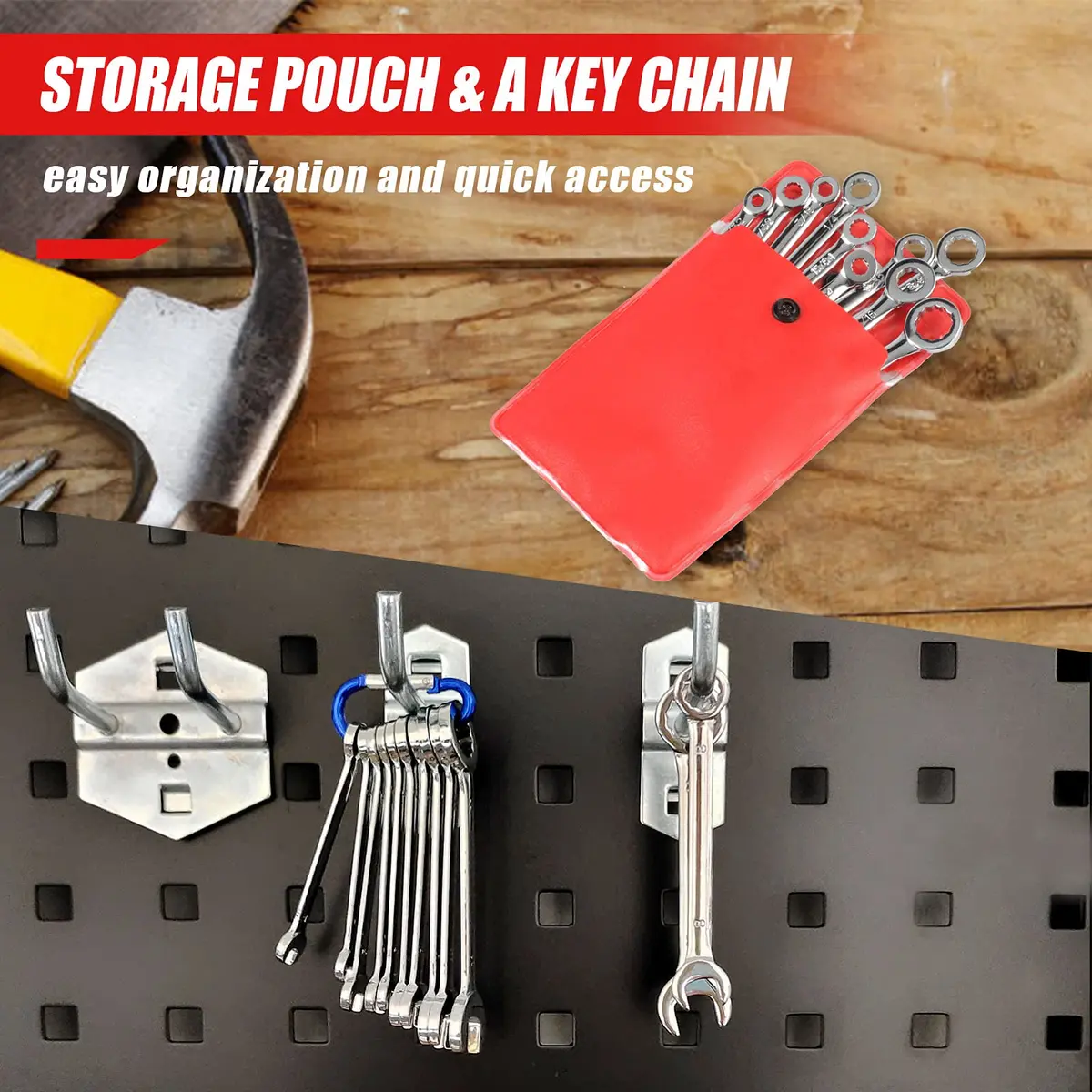 SPEEDWOX Mini Wrench Set 4mm-11mm & 5/32"-7/16" | High Carbon Steel, Rust-Resistant Chrome Finish, 20 Pcs - view 6