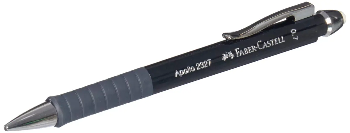 Faber-Castell Apollo 0.7mm Mechanical Pencil - Black | Smooth Writing & Breakage Protection - main product image