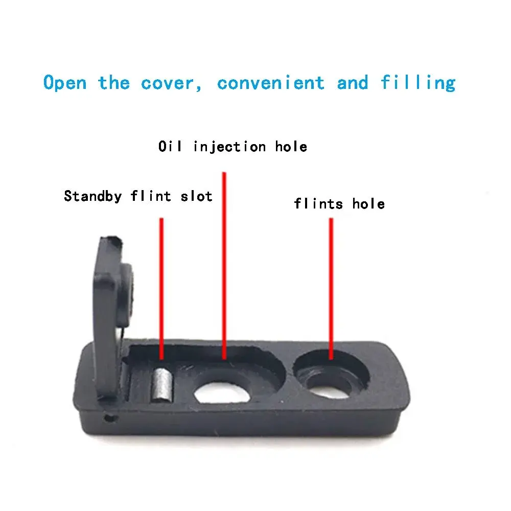 YITIXI Black 5-Piece Lighter Evaporation Gasket Set | Reduces Fluid Loss - view 3