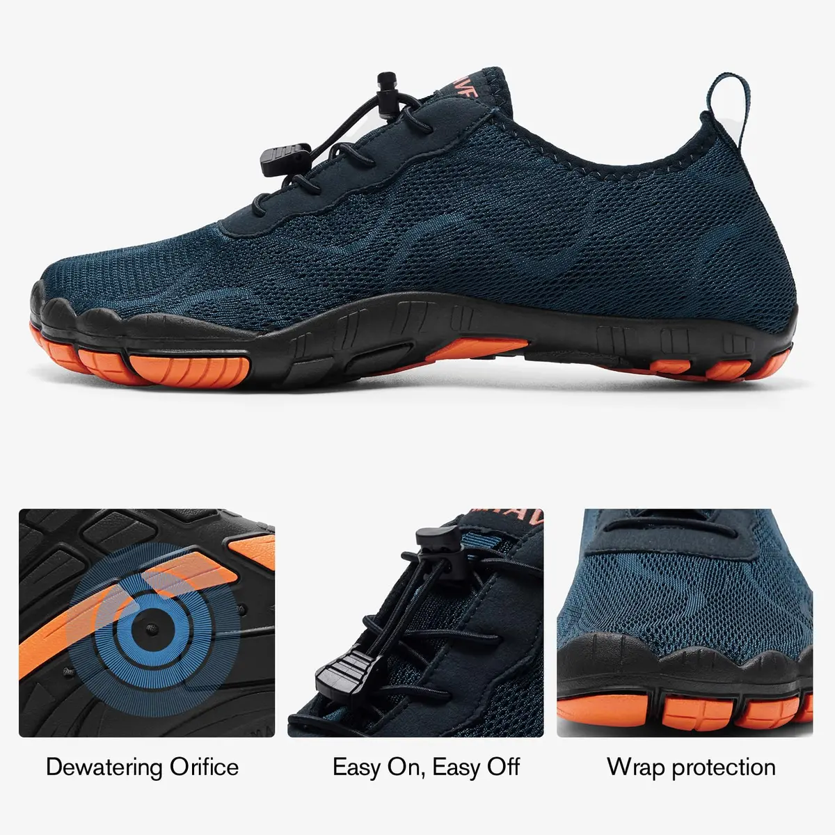 HIITAVE Men Water Shoes Barefoot Aqua Socks 13 M US | Quick Dry, Lightweight & Flexible - view 4
