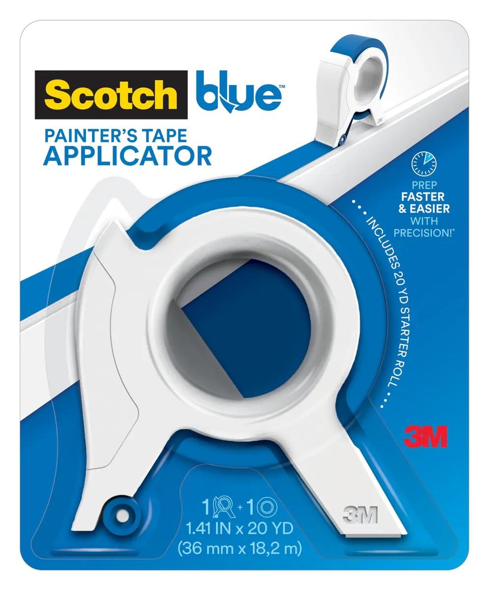 ScotchBlue Painters Tape Applicator with Starter Roll | Applies Tape in One Continuous Strip, 36mm (1.41 in) x 54.8m (20 yd) - main product image