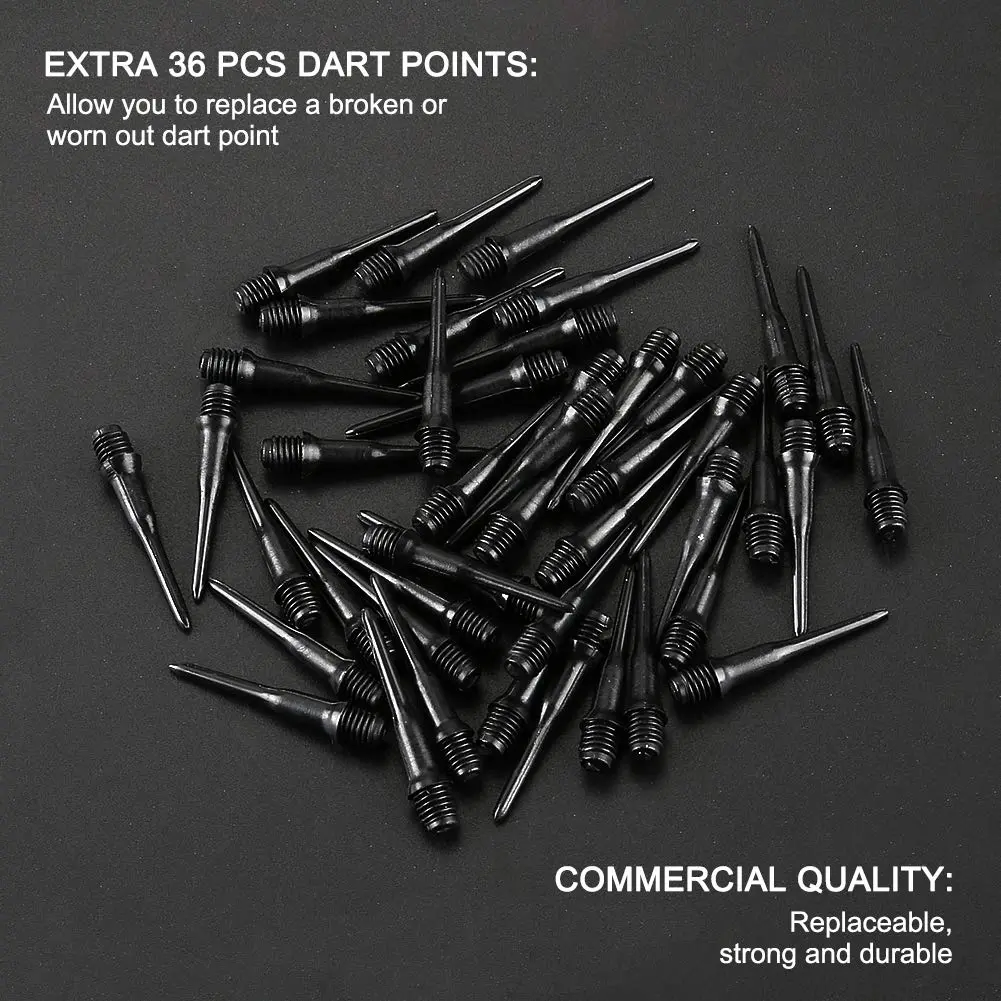 Accmor Soft Tip Darts Set 14g | Ideal for Electronic & Plastic Dartboards, 12 Pcs with 36 Extra Tips, Suitable for All Skill Levels - view 5