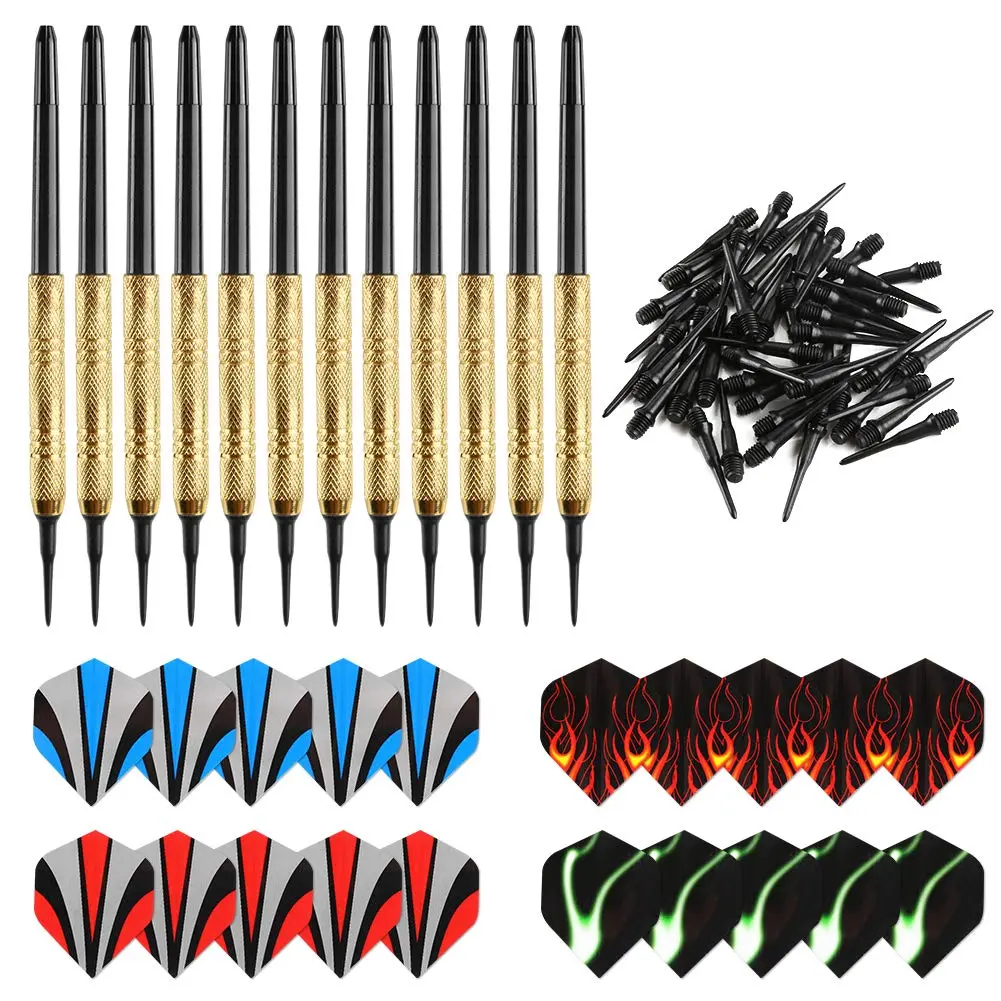 Accmor Soft Tip Darts Set 14g | Ideal for Electronic & Plastic Dartboards, 12 Pcs with 36 Extra Tips, Suitable for All Skill Levels - view 4