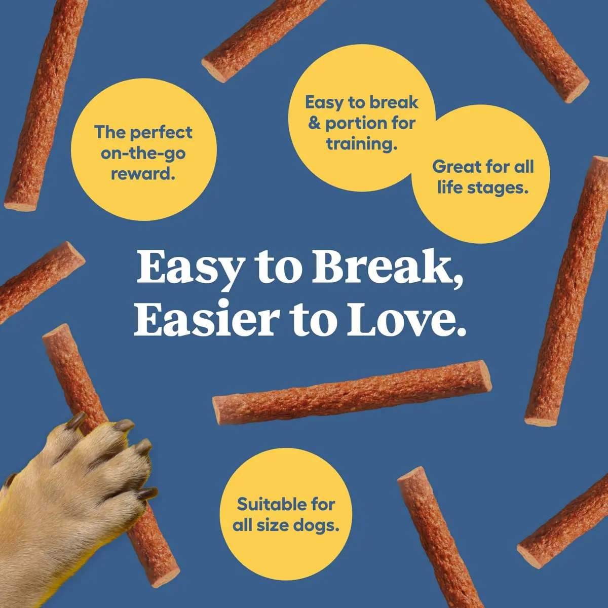 Newman's Own Snack Sticks - Dog Treats with US Farm-Raised Chicken 1 Count (Pack of 8) | Healthy Training & Reward - view 5