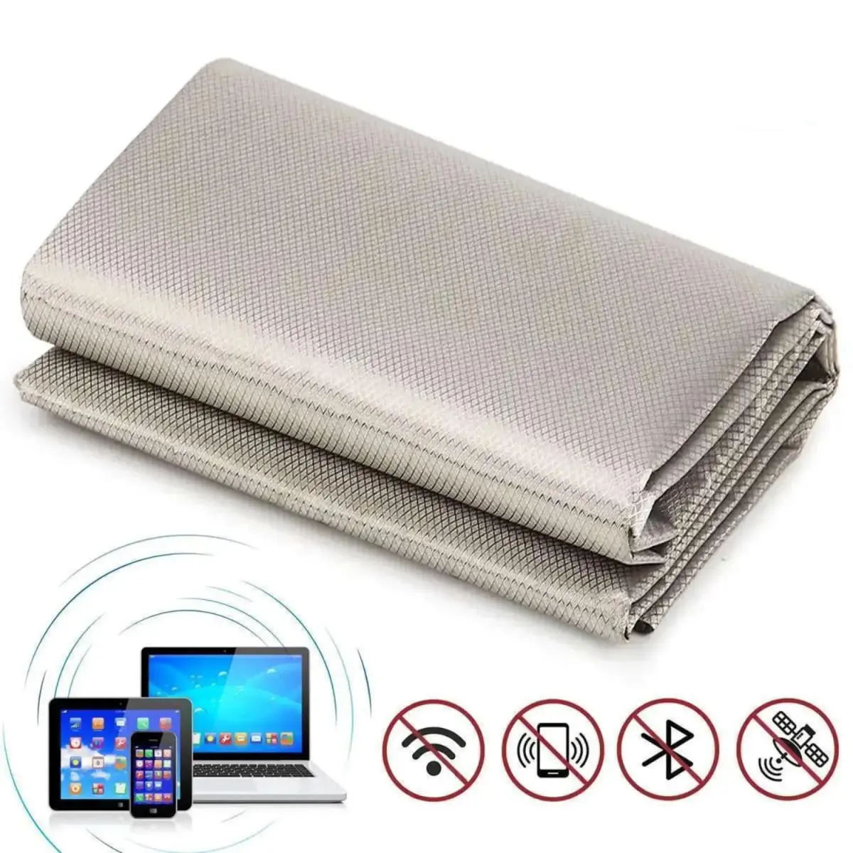Amradield Faraday Copper Fabric EMI RFID Shielding 200cm x 108cm (78"x43") | Blocks WiFi, RF, Microwave Signals - view 5