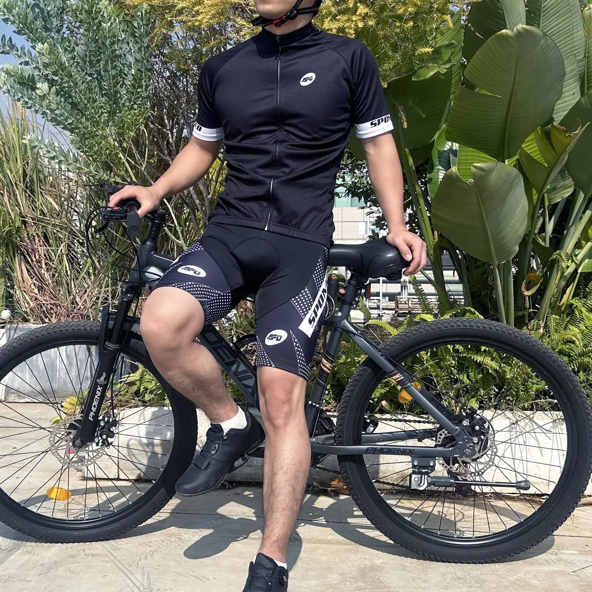 sponeed Cycling Shorts XL Black White | Breathable Padded Men’s Bike Bottoms - view 2