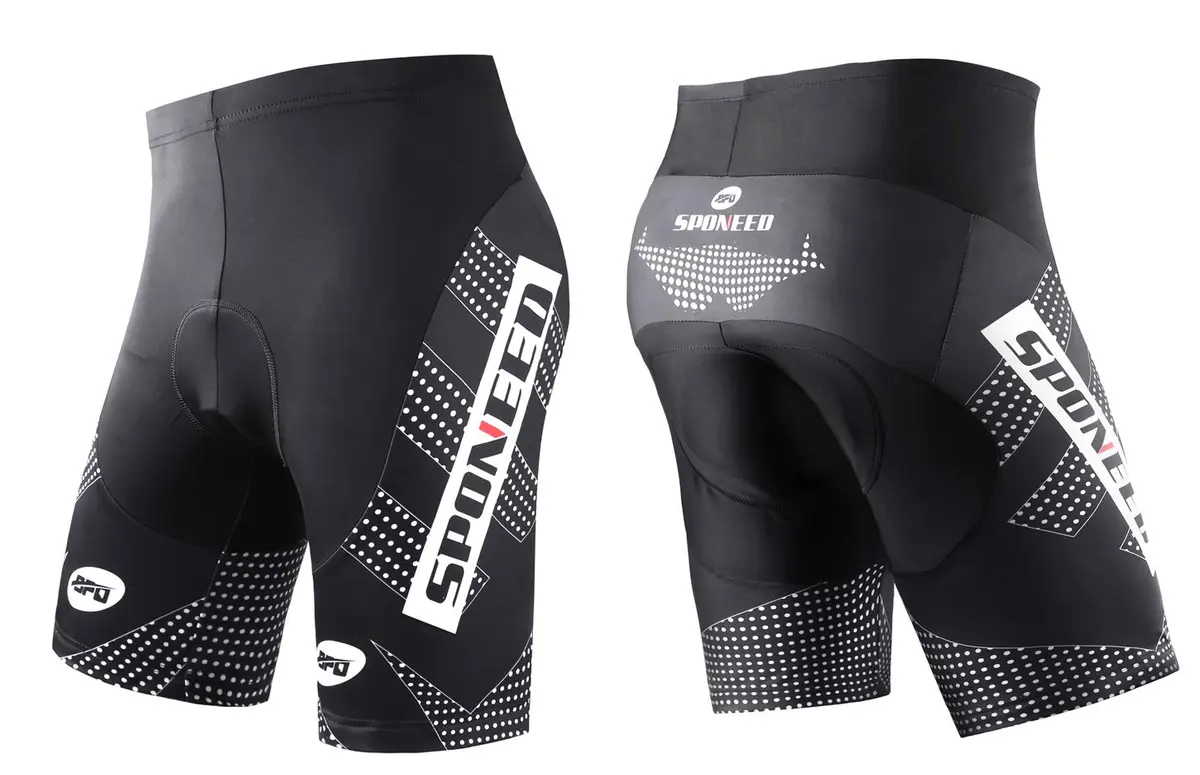 sponeed Cycling Shorts XL Black White | Breathable Padded Men’s Bike Bottoms - view 4