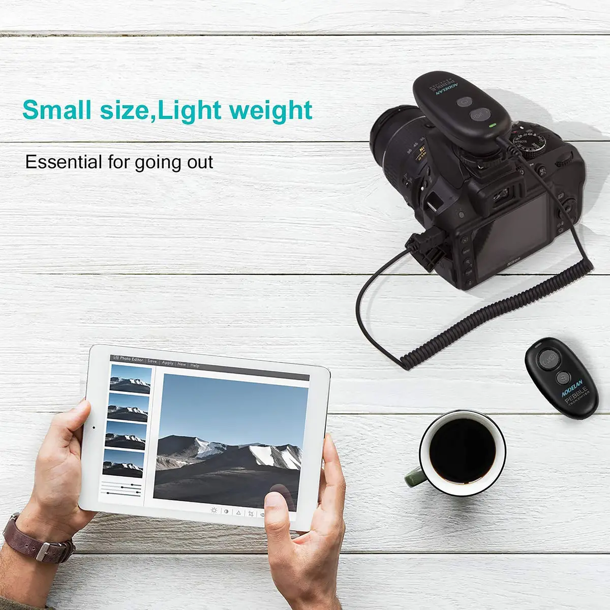 FCD TRUST Wireless Camera Remote Compatible with Nikon Z8 Z6 Z7 D5600 | Wireless & Wired, 80m Range - view 6