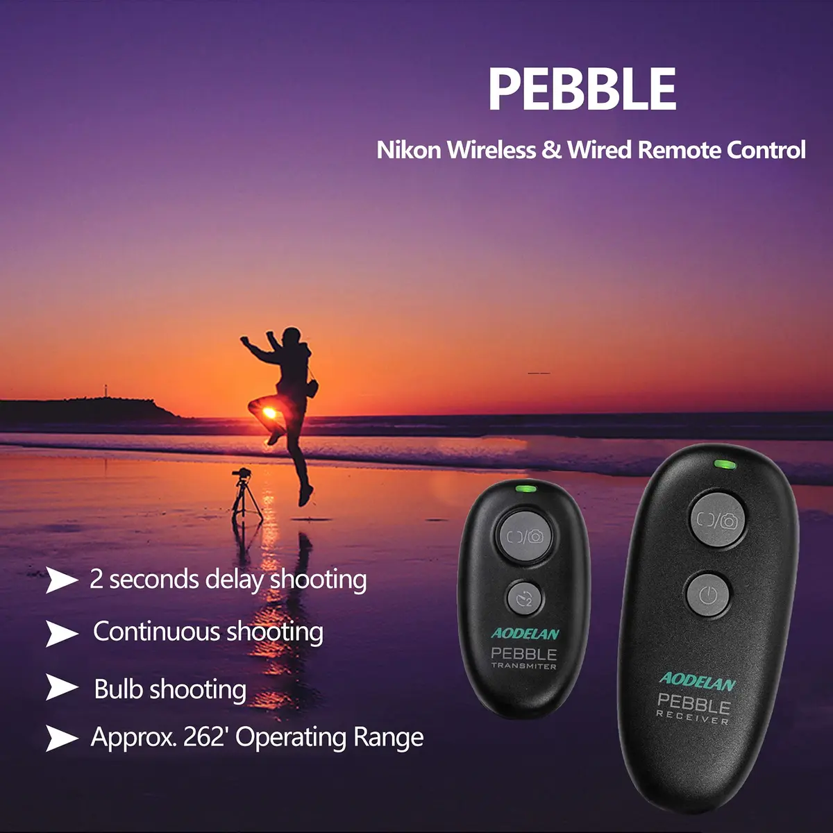 FCD TRUST Wireless Camera Remote Compatible with Nikon Z8 Z6 Z7 D5600 | Wireless & Wired, 80m Range - view 4