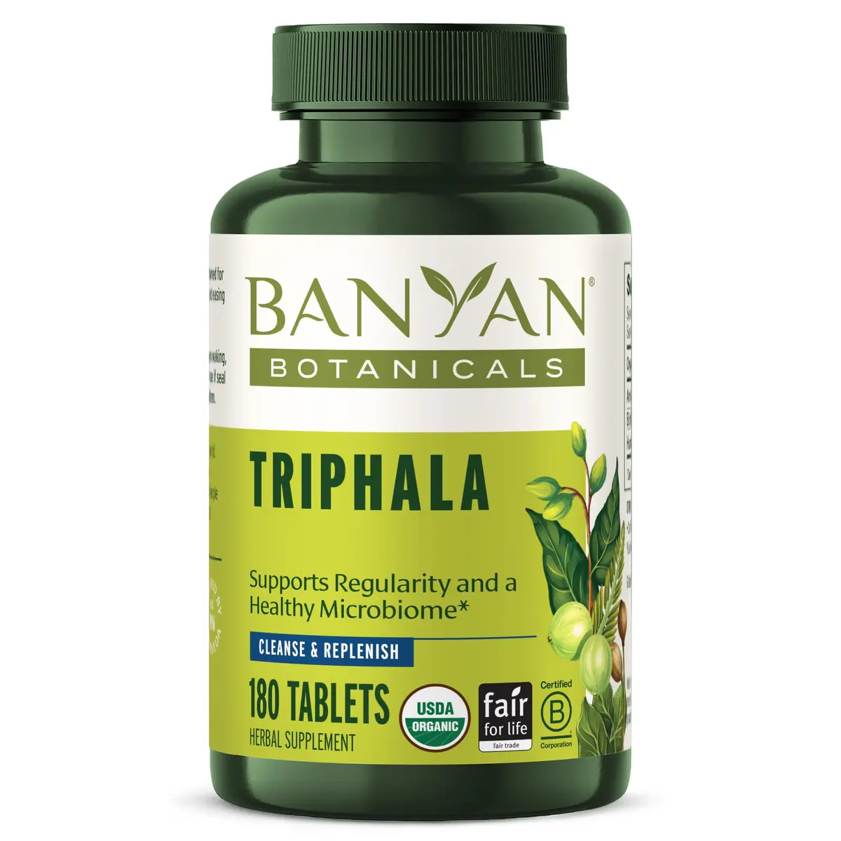 Banyan Botanicals Triphala Tablets 180 Count | Gentle Detox & Digestive Support in India - main product image